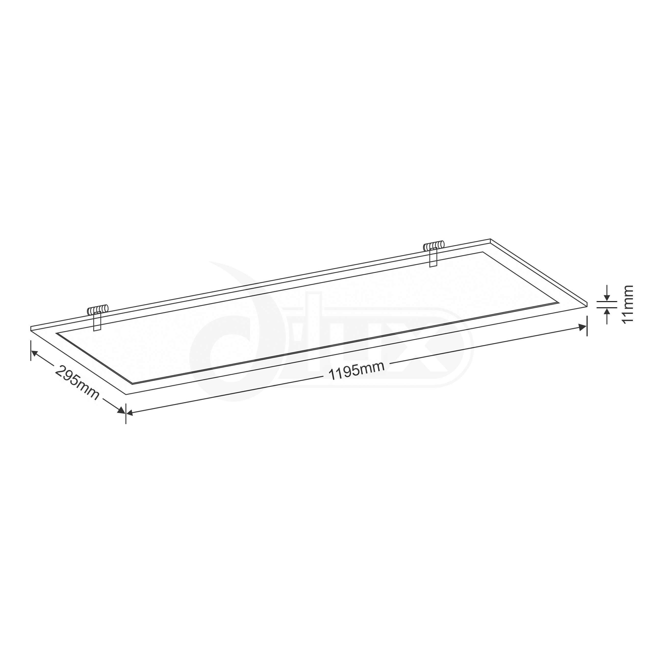 Piano R 123 OP Recessed Ceiling Luminaires Dlux Square/Rectangular Recess Ceiling